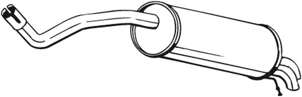 End Silencer - 278-717 BOSAL