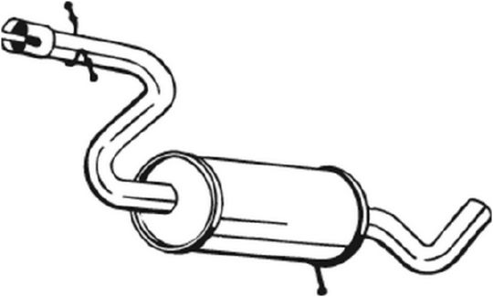 Middle Silencer - 233-181 BOSAL