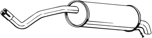 Silenziatore posteriore - 227-051 BOSAL
