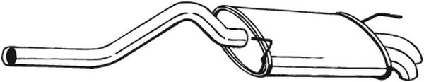 Silenziatore posteriore - 227-105 BOSAL
