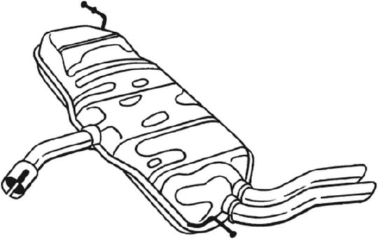 End Silencer - 227-233 BOSAL