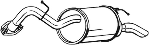 Глушитель выхлопных газов конечный - 228-063 BOSAL