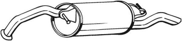 Silenziatore posteriore - 228-045 BOSAL