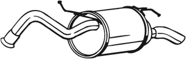 galinis duslintuvas - 228-053 BOSAL