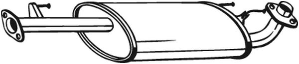 Middle Silencer - 228-199 BOSAL