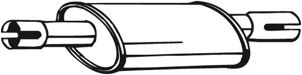 Middle Silencer - 228-251 BOSAL