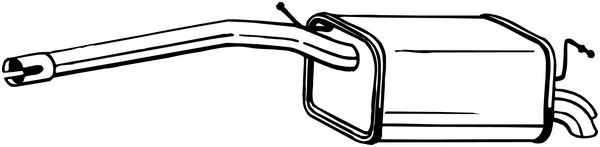 Silenziatore posteriore - 233-405 BOSAL