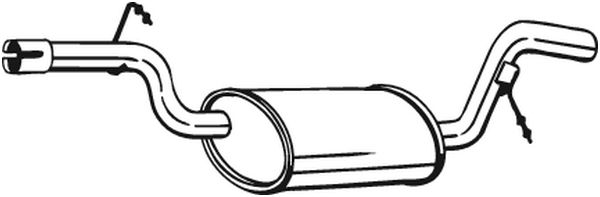 Middle Silencer - 233-157 BOSAL