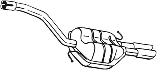 galinis duslintuvas - 233-155 BOSAL