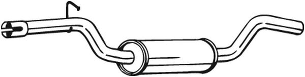 Middle Silencer - 233-211 BOSAL