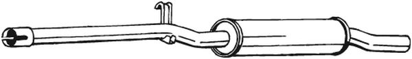 vidurinis duslintuvas - 233-233 BOSAL