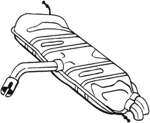 Silenziatore posteriore - 233-723 BOSAL