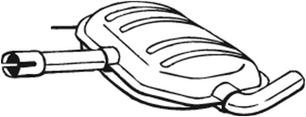 Silenziatore centrale - 233-487 BOSAL