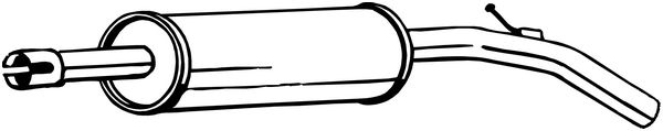 Silenziatore centrale - 233-495 BOSAL