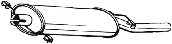 Silenziatore posteriore - 233-531 BOSAL