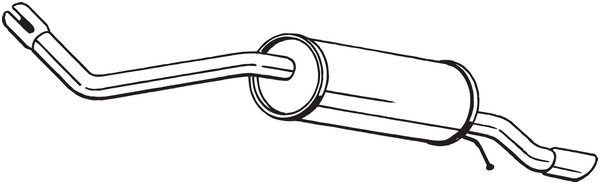 Silenziatore posteriore - 233-569 BOSAL