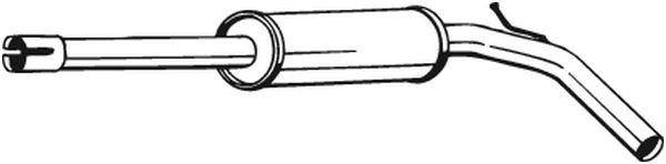 Middle Silencer - 233-637 BOSAL