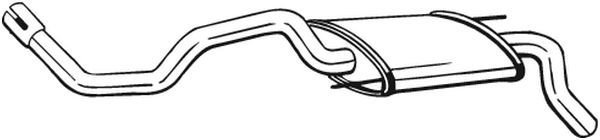 Silenziatore posteriore - 233-325 BOSAL