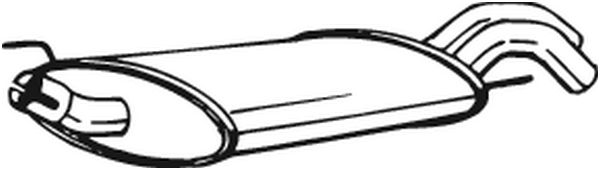 Silenziatore posteriore - 233-715 BOSAL