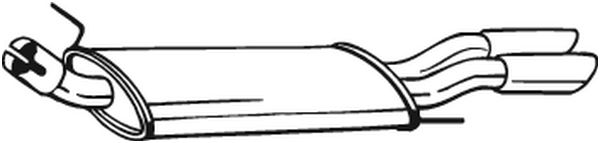 End Silencer - 233-731 BOSAL