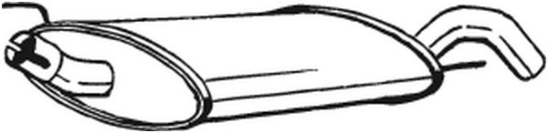 Silenziatore posteriore - 233-735 BOSAL