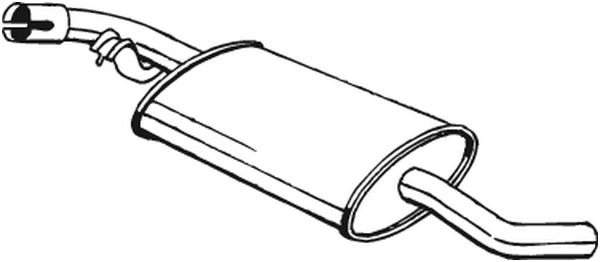 Silenziatore centrale - 233-741 BOSAL