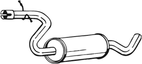 Middle Silencer - 233-805 BOSAL