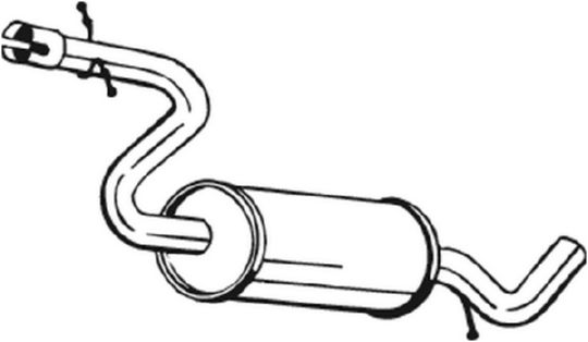 Silenziatore centrale - 233-609 BOSAL