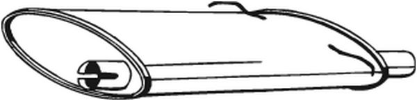 Silenziatore posteriore - 235-009 BOSAL
