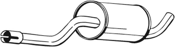 Silenziatore centrale - 235-017 BOSAL