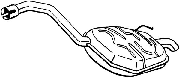 Silenziatore posteriore - 235-055 BOSAL