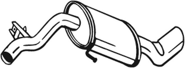 Silenziatore posteriore - 247-037 BOSAL