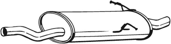 End Silencer - 247-115 BOSAL