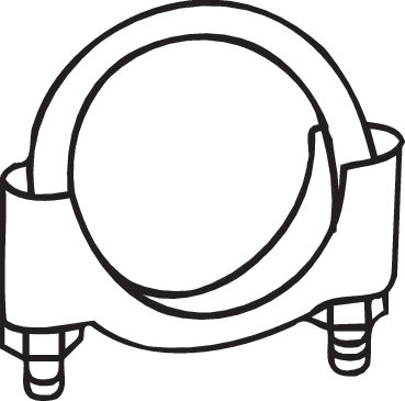 Clamp, exhaust system - 250-248 BOSAL