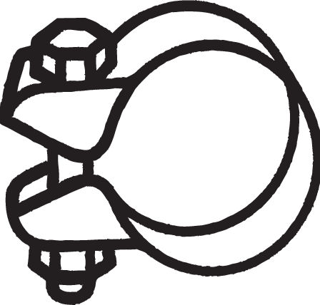 Clamp, exhaust system - 250-345 BOSAL