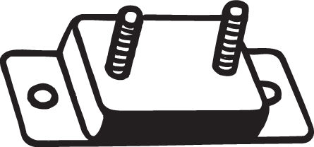 Rubber Strip, exhaust system - 255-262 BOSAL