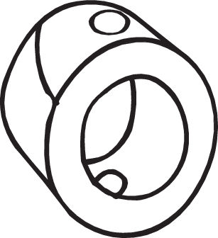 Rubber Strip, exhaust system - 255-267 BOSAL