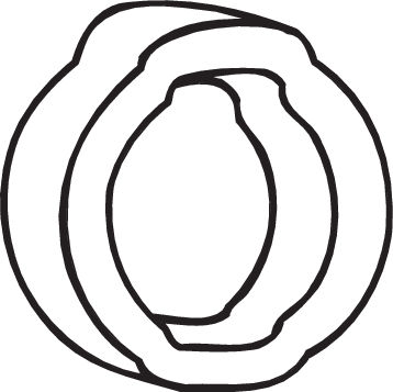 Rubber Strip, exhaust system - 255-356 BOSAL