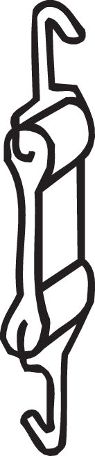 Rubber Strip, exhaust system - 255-754 BOSAL