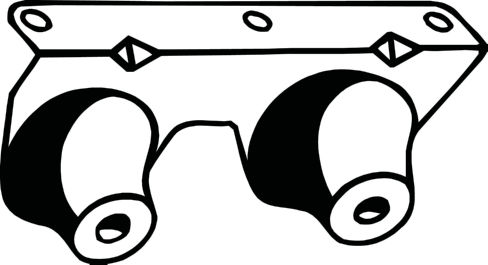 Rubber Strip, exhaust system - 255-796 BOSAL