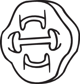 Rubber Strip, exhaust system - 255-853 BOSAL