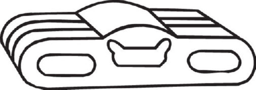 Rubber Strip, exhaust system - 255-859 BOSAL