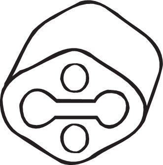 Rubber Strip, exhaust system - 255-891 BOSAL