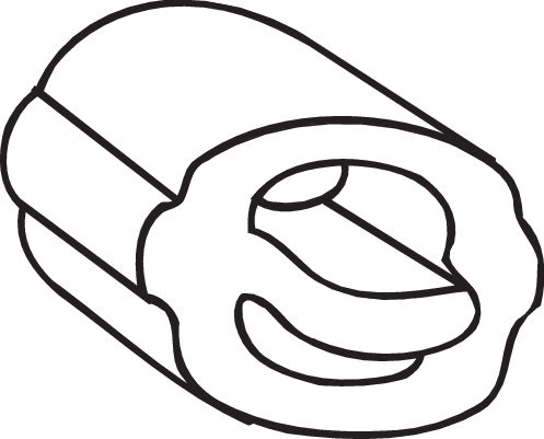 Rubber Strip, exhaust system - 255-919 BOSAL