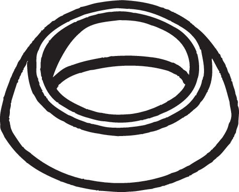 Gasket, exhaust pipe - 256-781 BOSAL