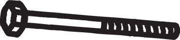 Bolt, exhaust system - 258-820 BOSAL