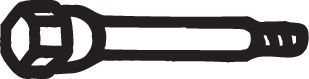 Schraube, Abgasanlage - 258-781 BOSAL