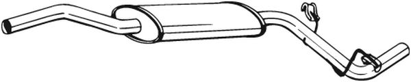 Silenziatore centrale - 282-763 BOSAL