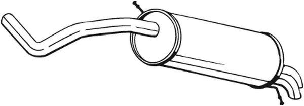 End Silencer - 278-107 BOSAL