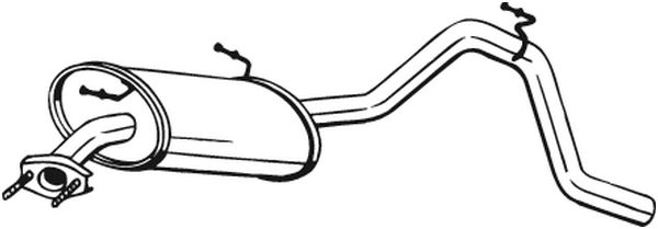 Silenziatore posteriore - 278-081 BOSAL
